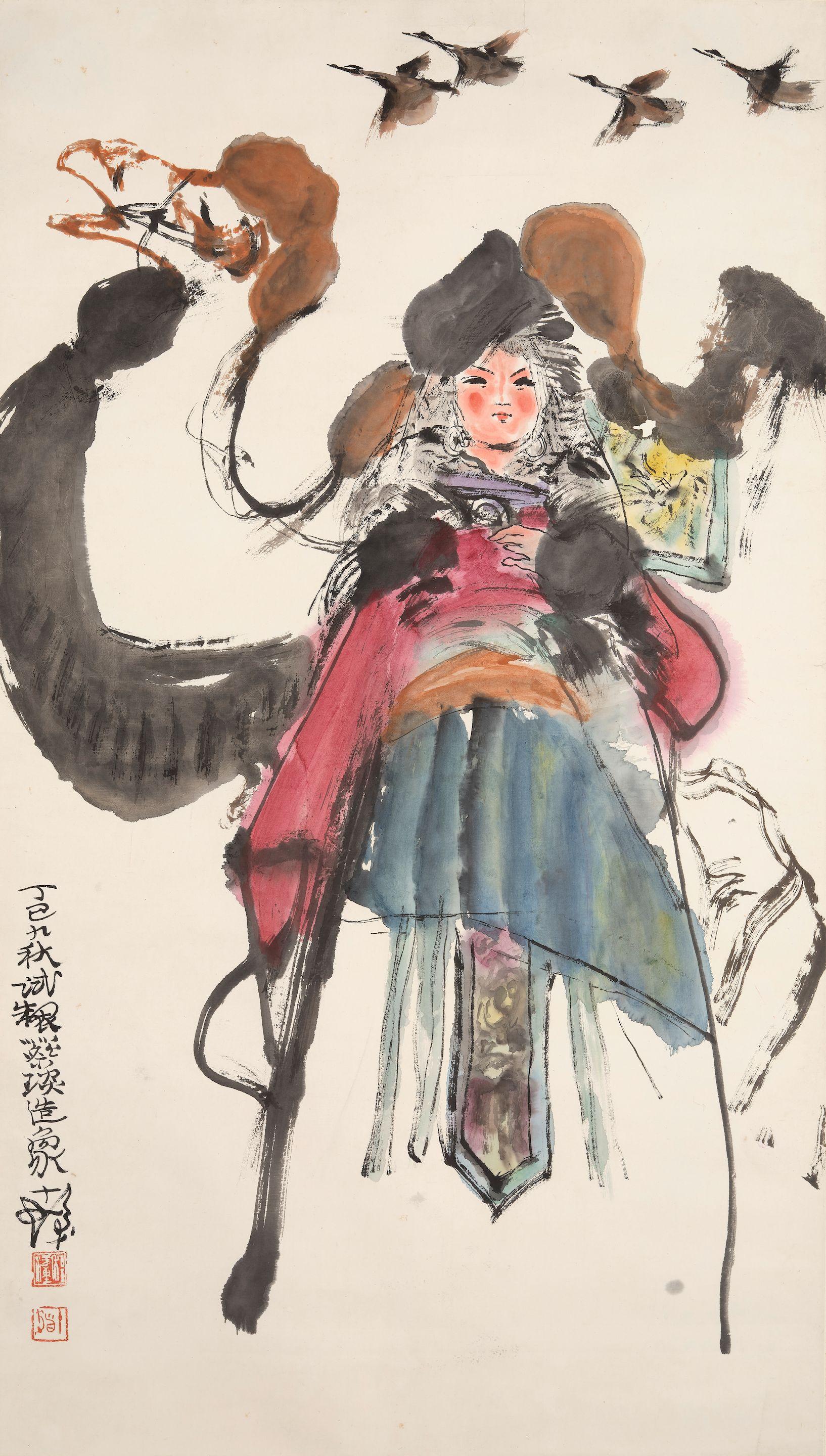 Cheng Shifa - The Portrait of Cai Wenji, 1977