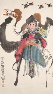 Cheng Shifa - The Portrait of Cai Wenji, 1977