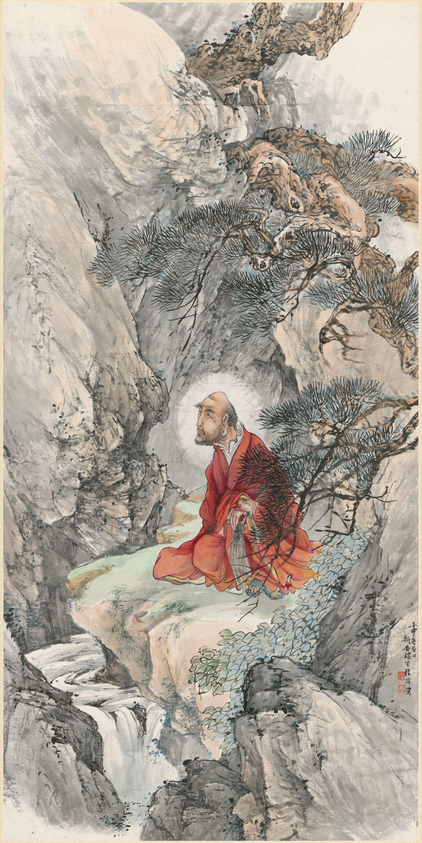 Cheng Zhang - Bodhidharma in Red Robe, 1932