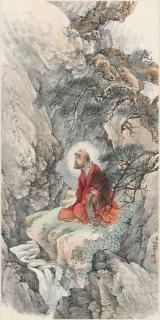 Cheng Zhang - Bodhidharma in Red Robe, 1932