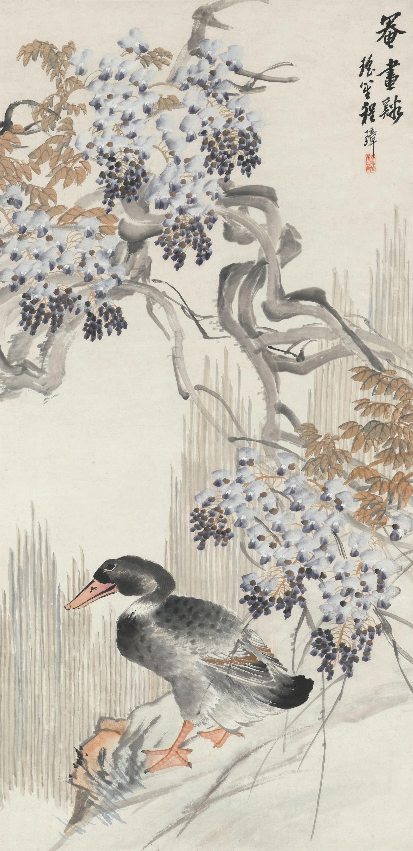 Cheng Zhang - Duck and Wisteria