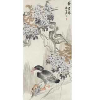 Cheng Zhang - Duck and Wisteria