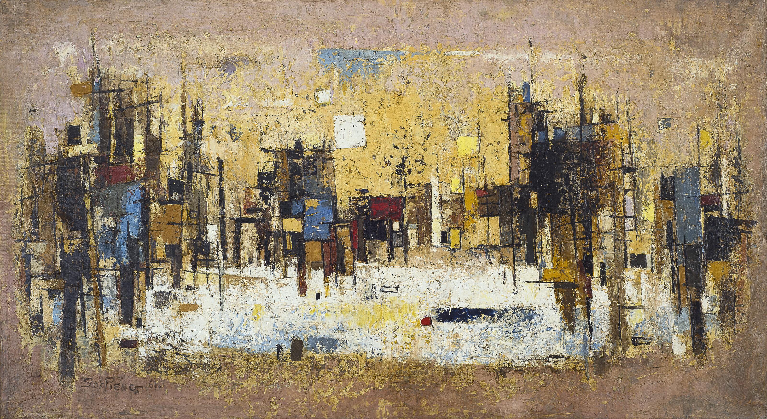 Cheong Soo Pieng - Abstract Landscape