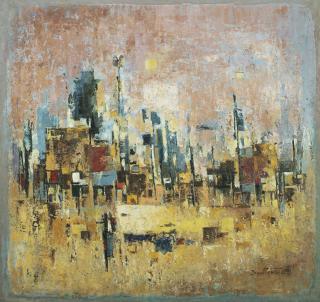 Cheong Soo Pieng - Abstract Landscape