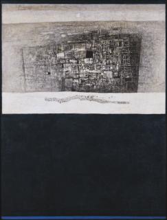 Cheong Soo Pieng - Blue Abstract