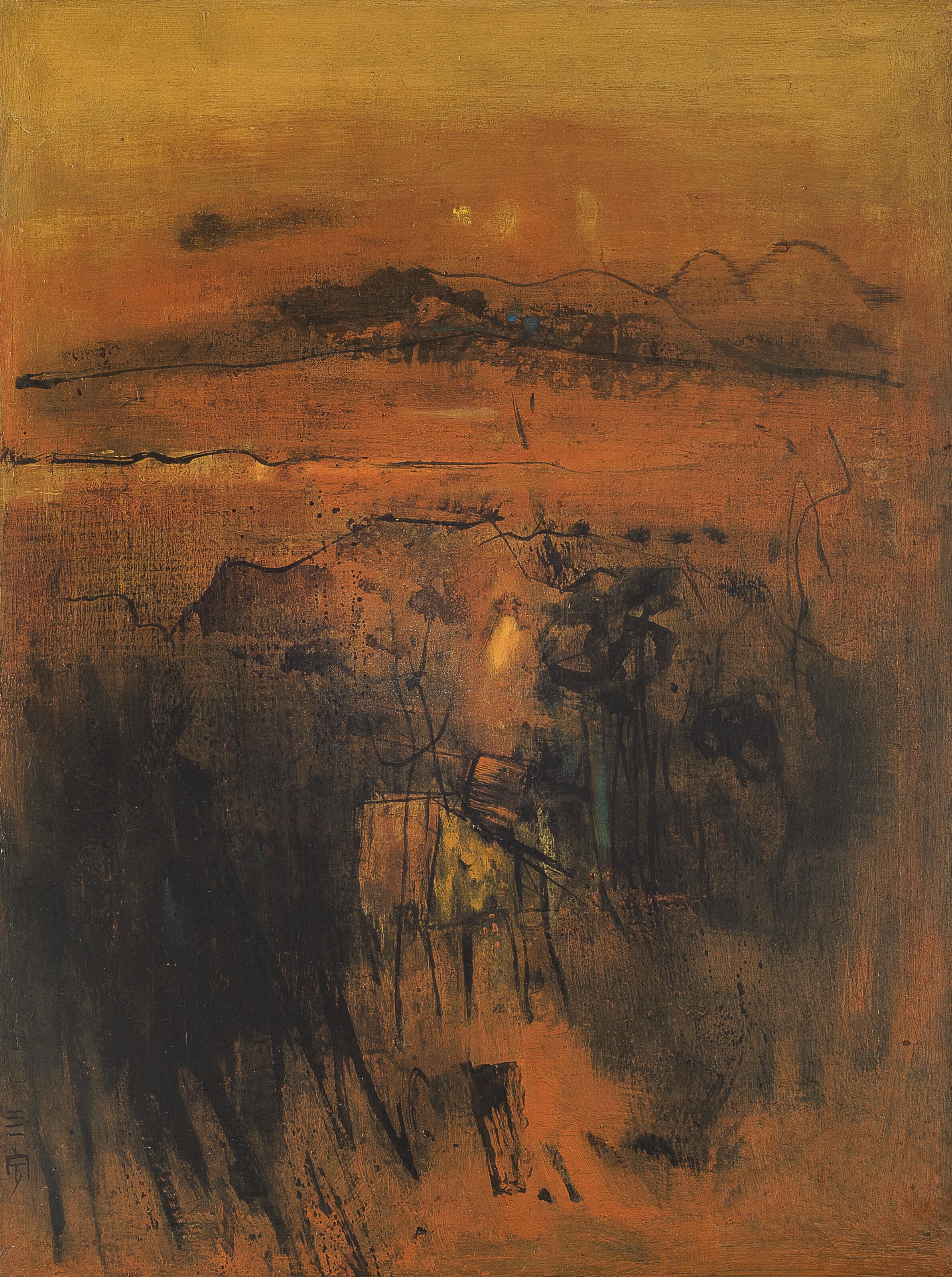 Cheong Soo Pieng - Blue Tone