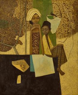 Cheong Soo Pieng - Brother and Sister