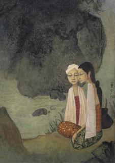 Cheong Soo Pieng - By The River II