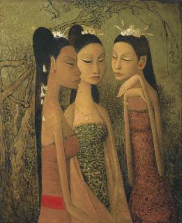 Cheong Soo Pieng - DANCERS IN BALI