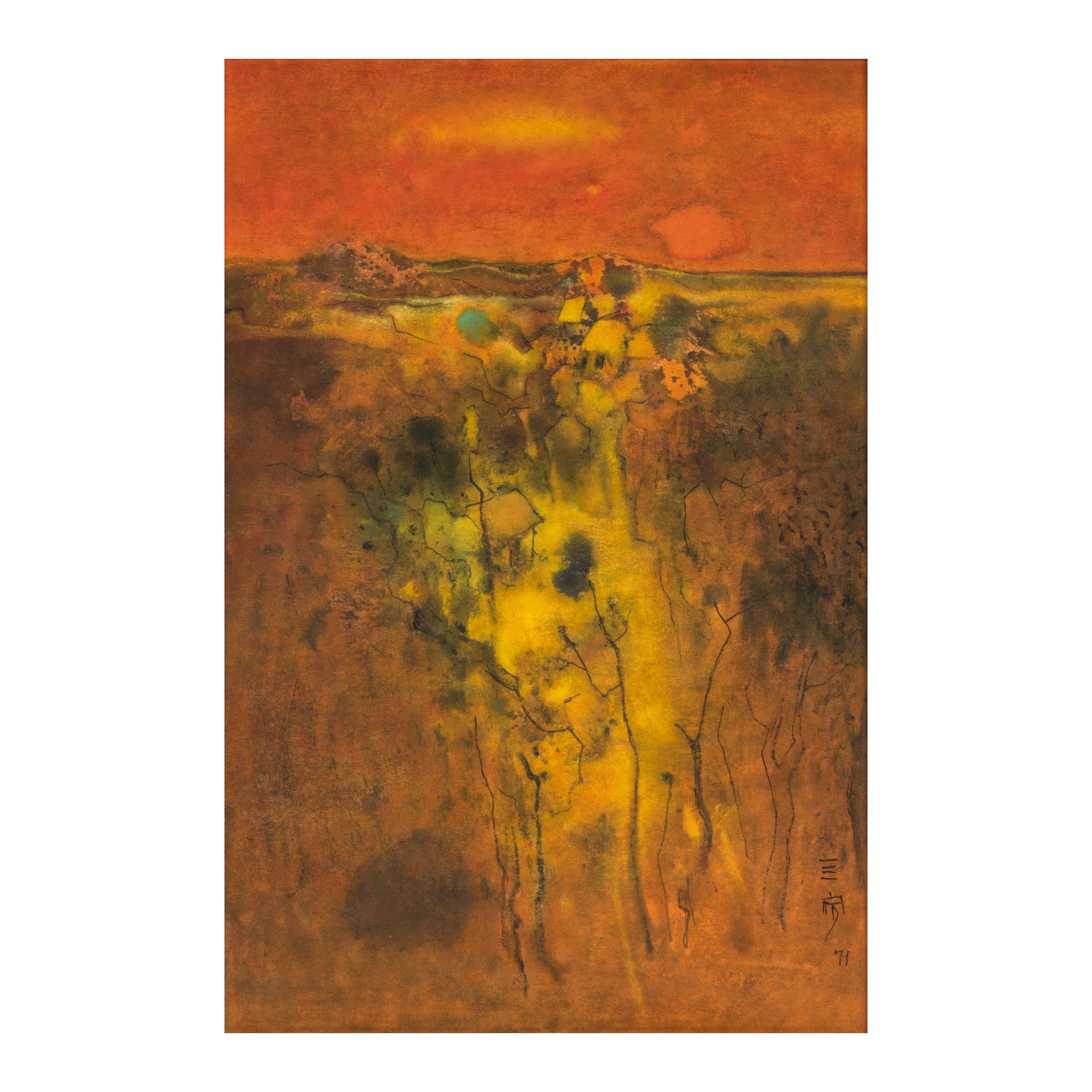 Cheong Soo Pieng - Evening Scene