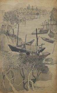 Cheong Soo Pieng - Fishing Village