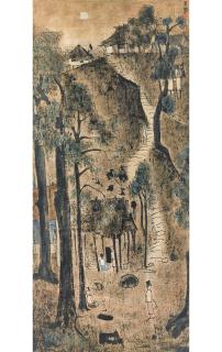 Cheong Soo Pieng - Kampong Scene