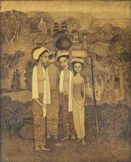 Cheong Soo Pieng - Life in Bali