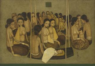 Cheong Soo Pieng - Long House Inhabitants