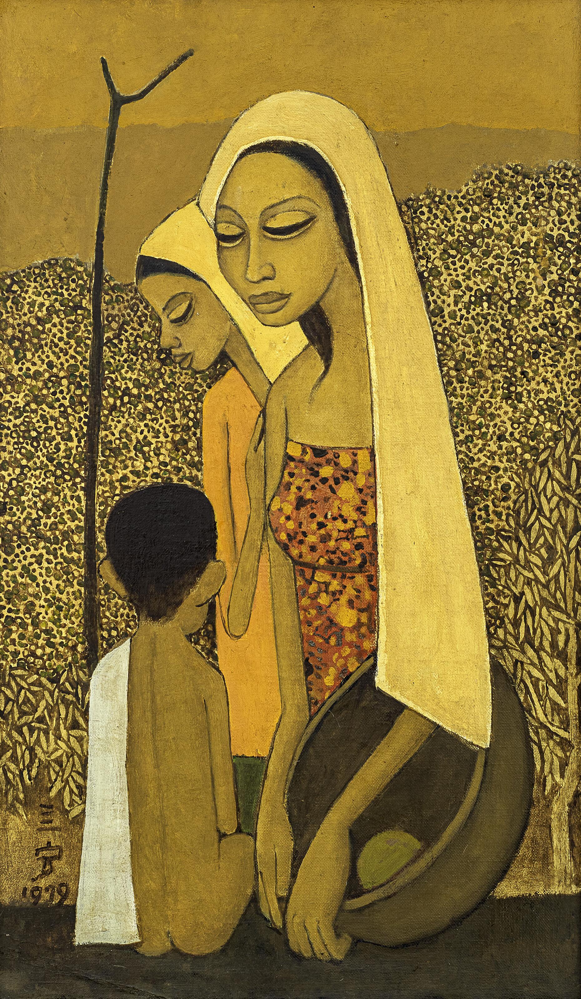 Cheong Soo Pieng - Mother and Children