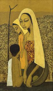 Cheong Soo Pieng - Mother and Children