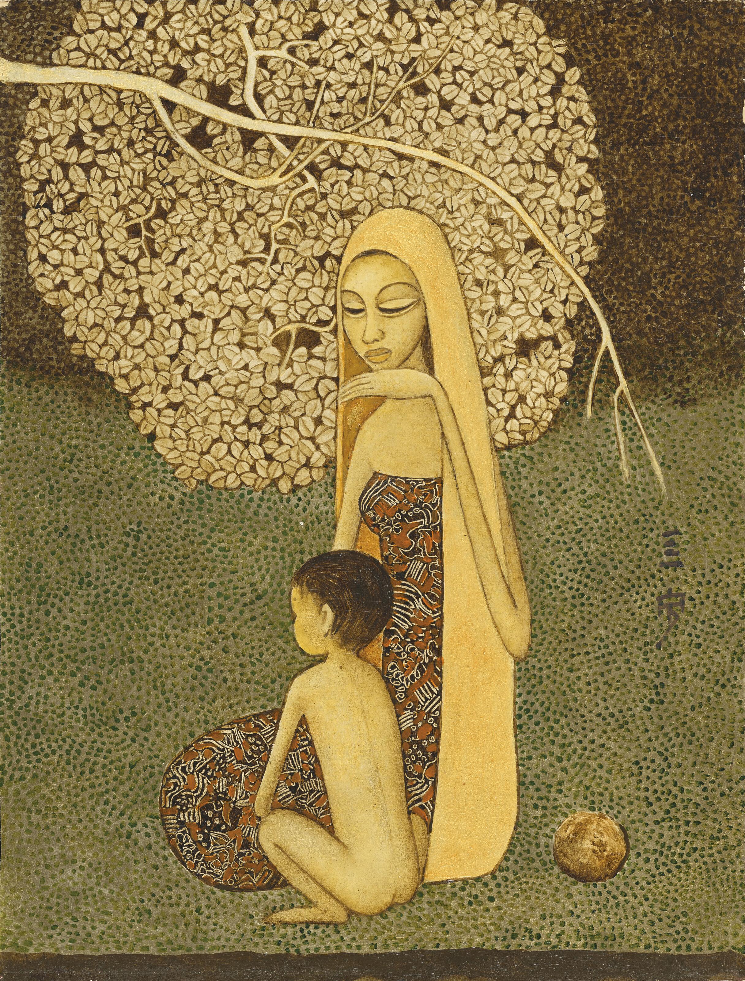 Cheong Soo Pieng - Mother and Son