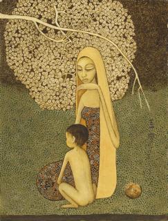 Cheong Soo Pieng - Mother and Son