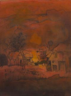 Cheong Soo Pieng - Mountain Landscape