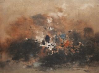 Cheong Soo Pieng - Paysage Chinais (Chinese Scenery 1)