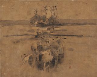 Cheong Soo Pieng - Rice Planting