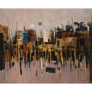 Cheong Soo Pieng - Singaporean Dwellings