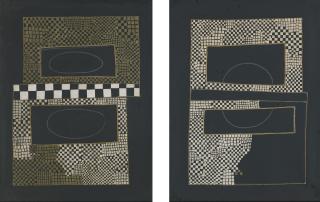 Cheong Soo Pieng - Untitled (Diptych)