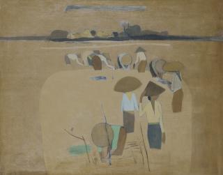Cheong Soo Pieng - Women Planting Rice