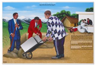 Chéri Samba - Qui creusent la tombe de l\'Afrique? (Who Digs the Grave of Africa?)