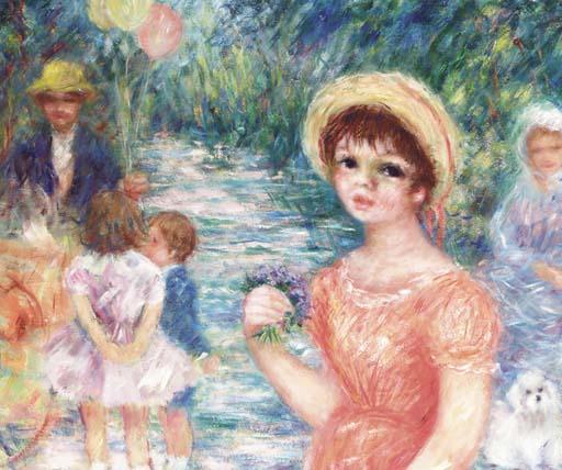 Cherry Jeffe Huldah - Girl in an orange dress