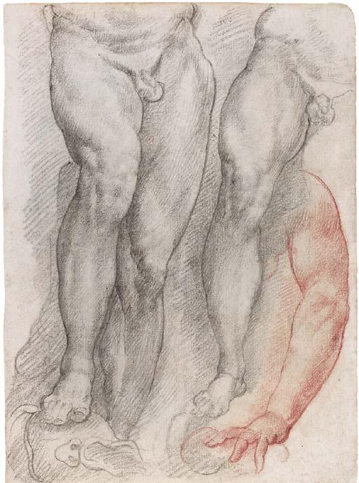Cherubino Alberti - Etudes de jambes et d\'un bras