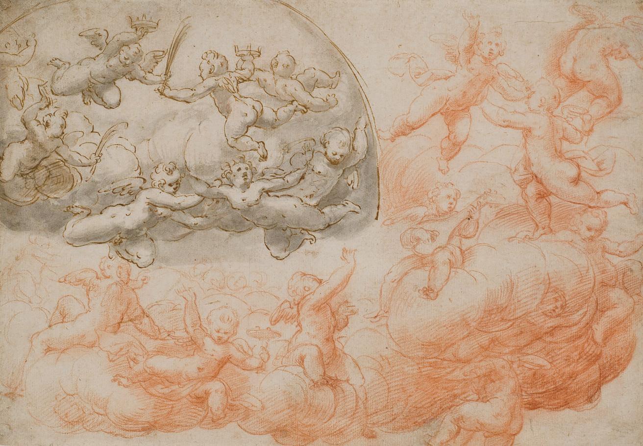 Cherubino Alberti - Putti Dans Les Nuées