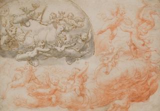 Cherubino Alberti - Putti Dans Les Nuées