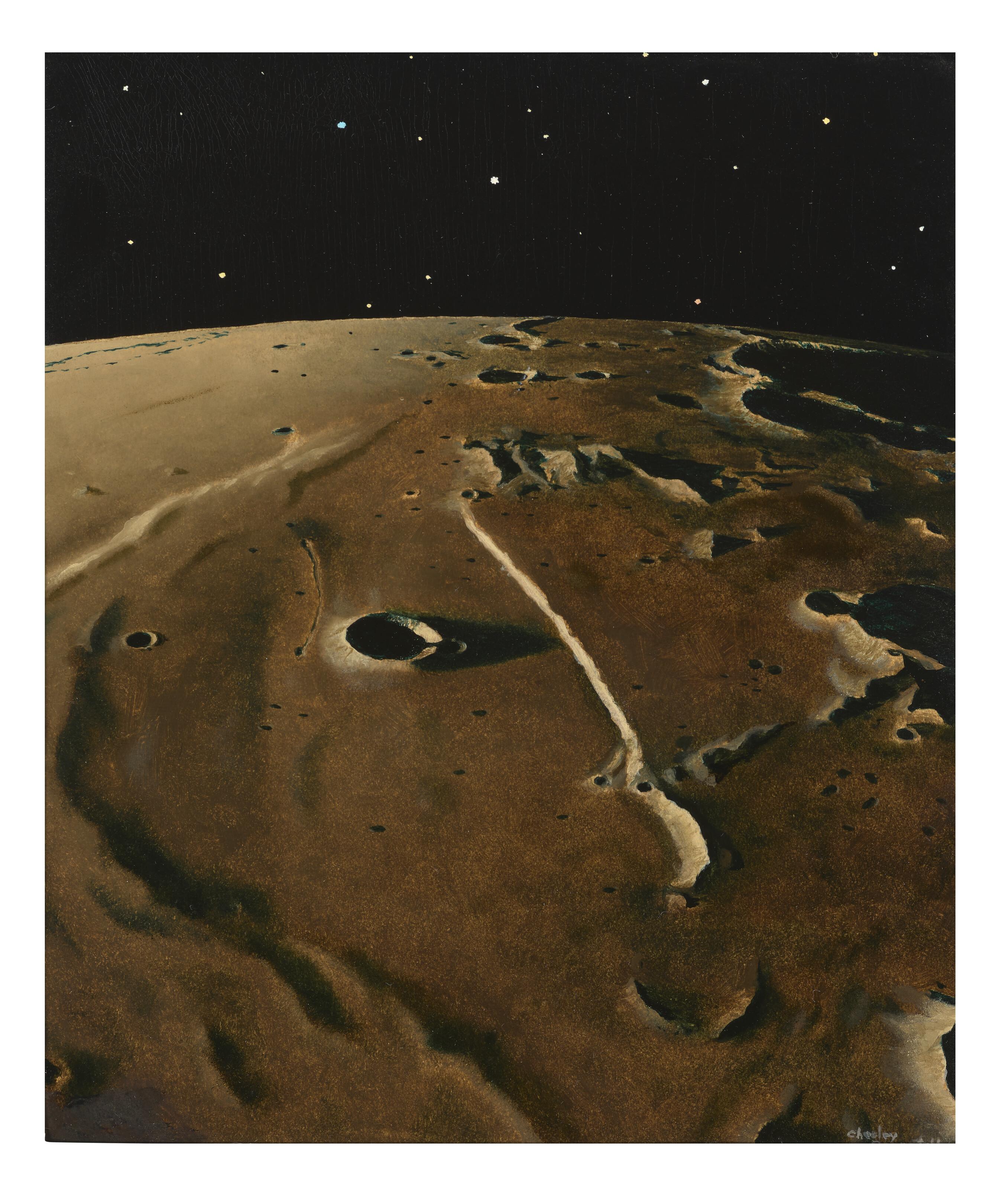 Chesley Bonestell - The Straight Wall