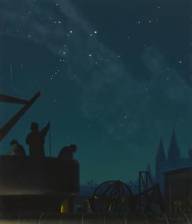 Chesley Bonestell - Tycho Brahe Locates Position Of The Nova Of 1572 In Cassiopeia