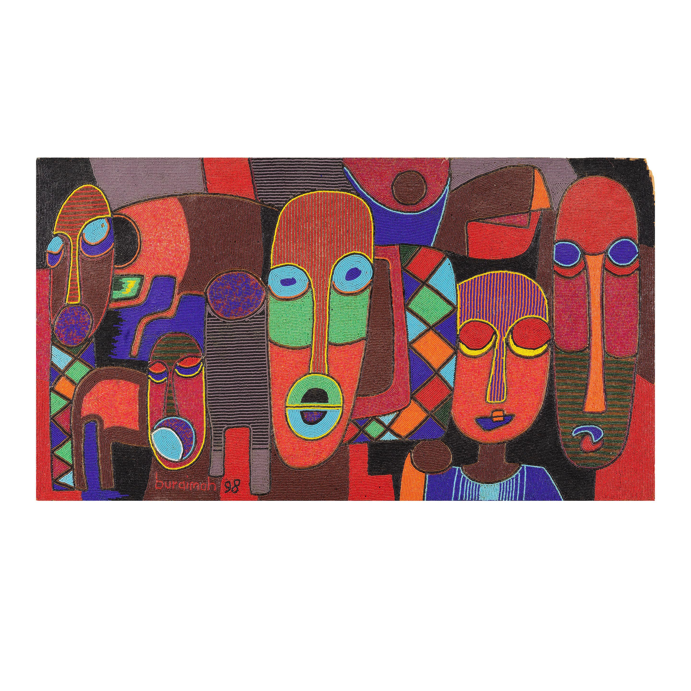 Chief Jimoh Buraimoh - Musician, Head study, Group heads study (trois oeuvres)