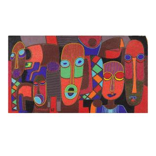 Chief Jimoh Buraimoh - Musician, Head study, Group heads study (trois oeuvres)