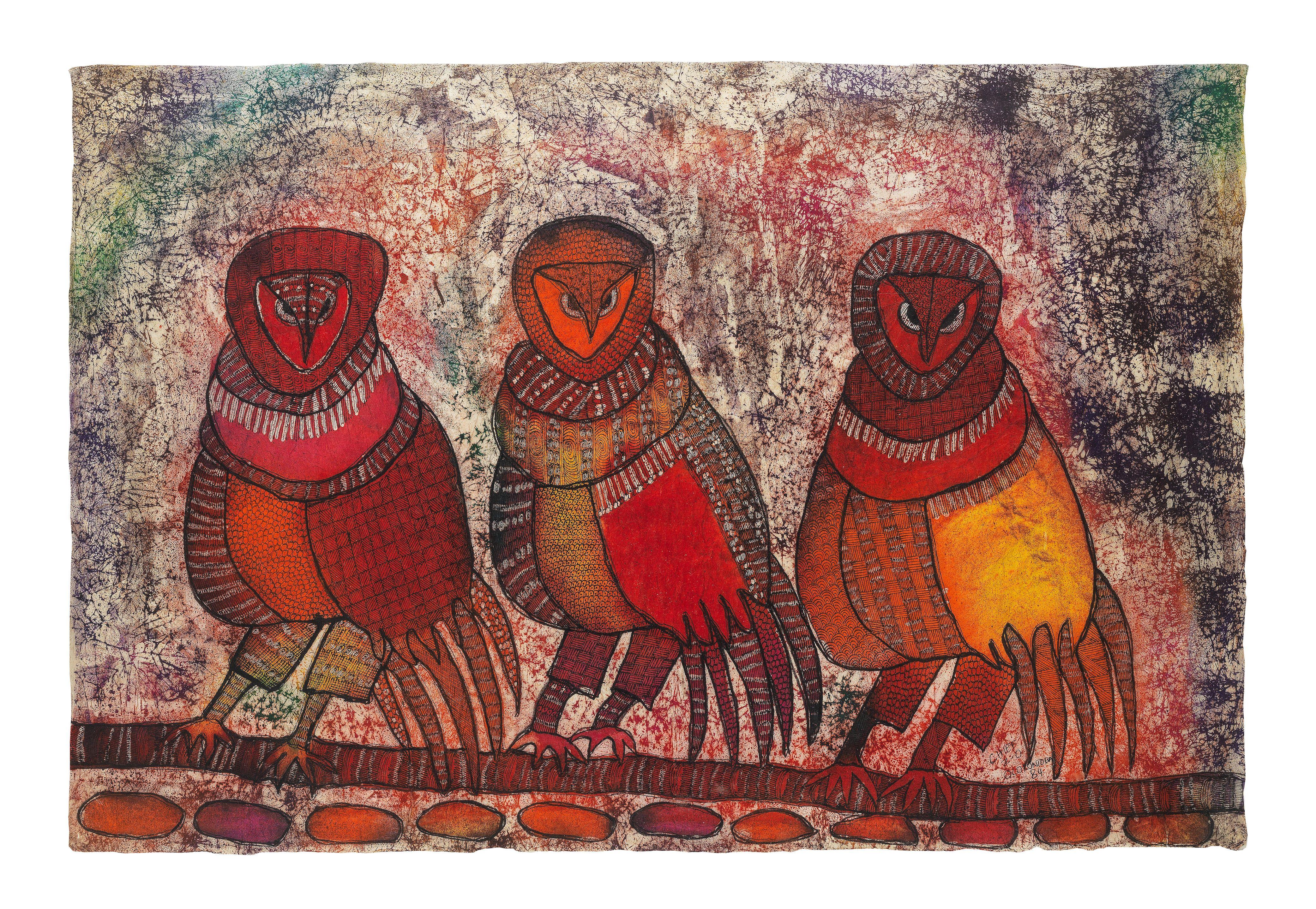 Chief Zacheus Olowonubi Oloruntoba - Two works on paper (i-ii)