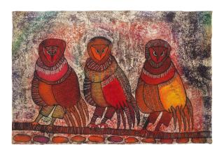 Chief Zacheus Olowonubi Oloruntoba - Two works on paper (i-ii)