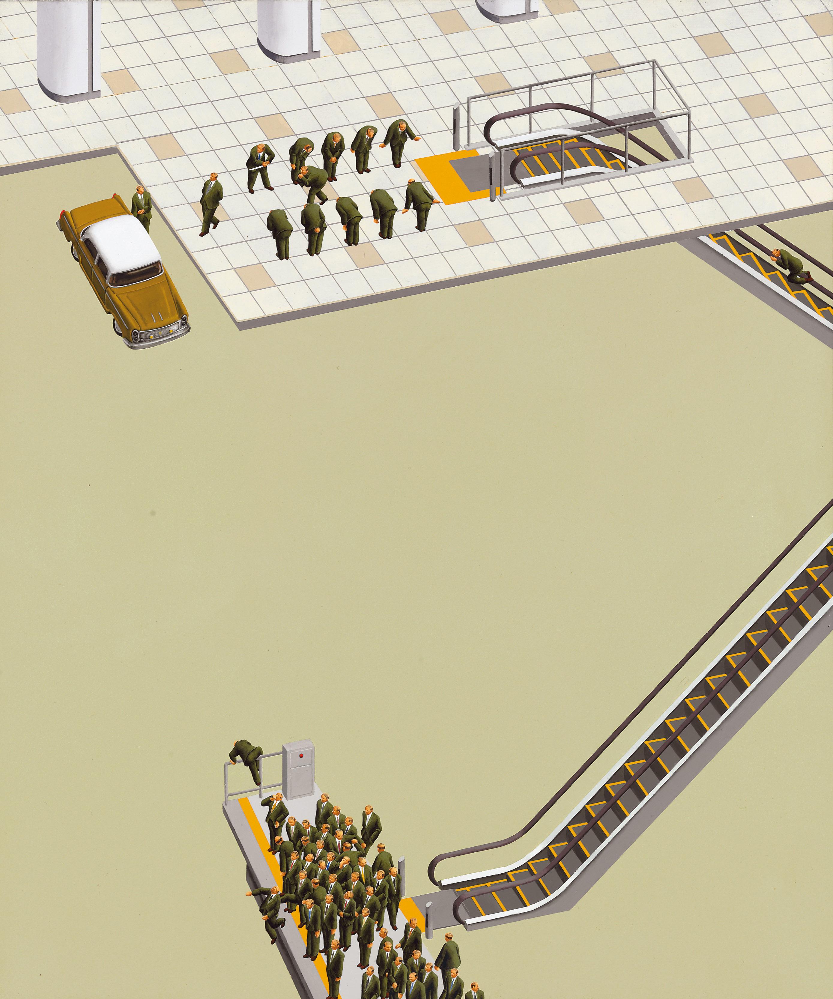 Chiharu Nishizawa - Diorama (Subway)