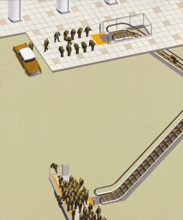 Chiharu Nishizawa - Diorama (Subway)