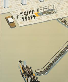 Chiharu Nishizawa - Diorama (Subway)