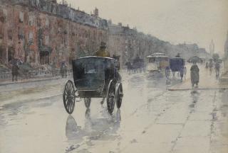 Childe Hassam - A Rainy Day In Boston