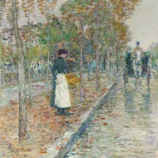 Childe Hassam - Autumn Boulevard, Paris