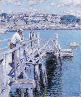 Childe Hassam - Dock Scene, Gloucester
