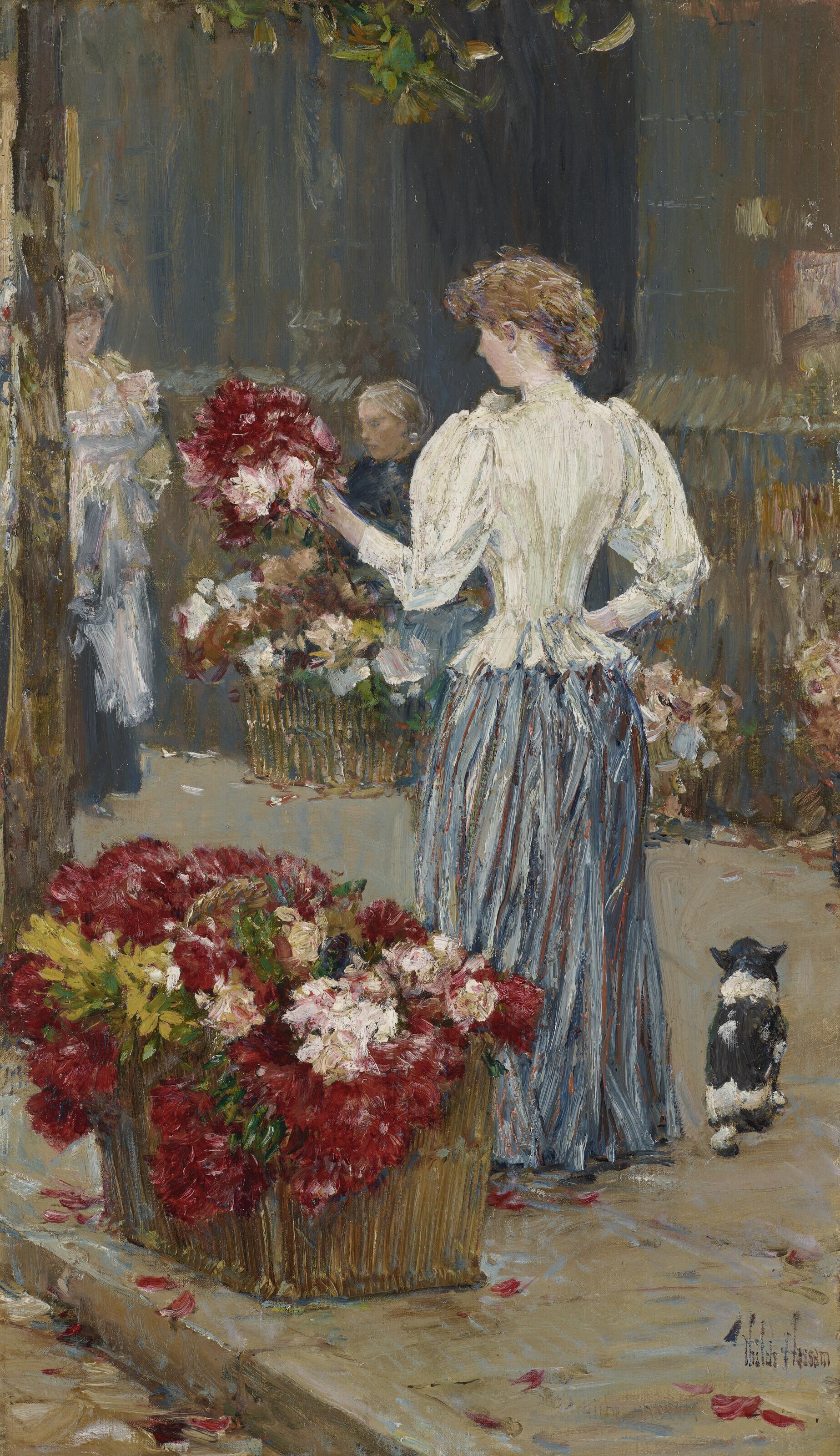 Childe Hassam - Flower Girl