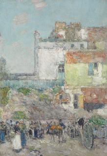 Childe Hassam - Marché St. Pierre, Montmartre