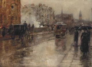 Childe Hassam - Rainy Day, Boston