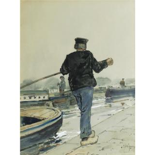 Childe Hassam - Riverside, Holland 