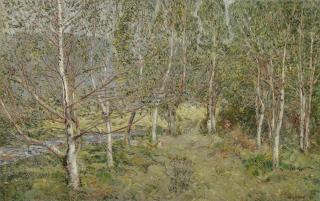 Childe Hassam - Spring Woods (In The Orchard)